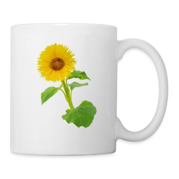 Vibrant Sunflower Yellow Flower Blossoms Late Summer - Mug - white - Right