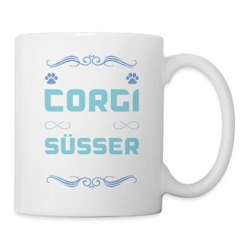 Dicton de chien corgi - Mug blanc - blanc - Droite