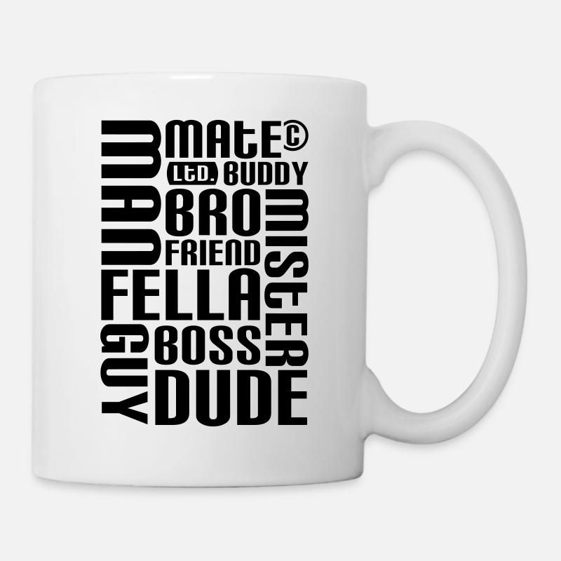 Ami, pote, mec - Mug blanc - blanc