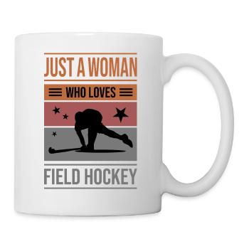 Field Hockey Just a Woman - Mug - white - Right