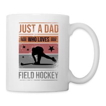 Feldhockey T-Shirt Design für Dads - Tasse - Weiß - Rechts