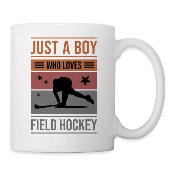 Feldhockey Just a Boy - Tasse - Weiß - Rechts