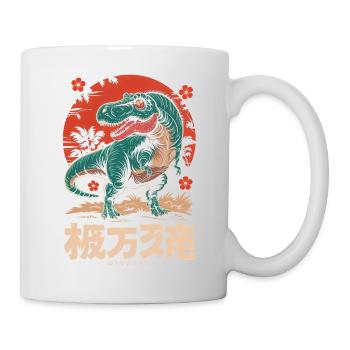 Retro Japanese Dinosaur - Mug - white - Right