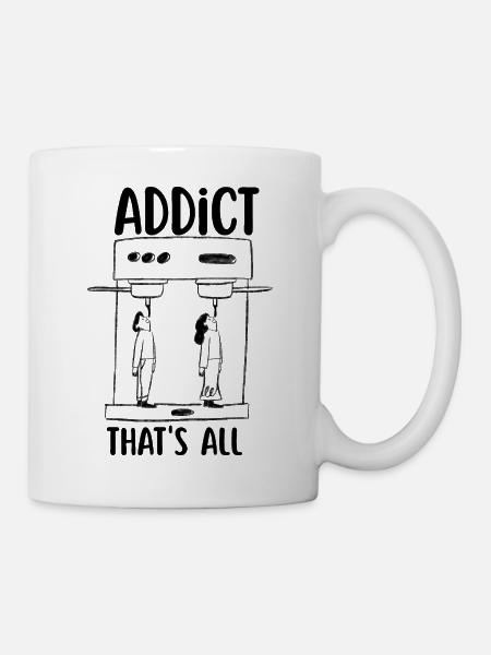 Addict au café - Mug blanc - blanc