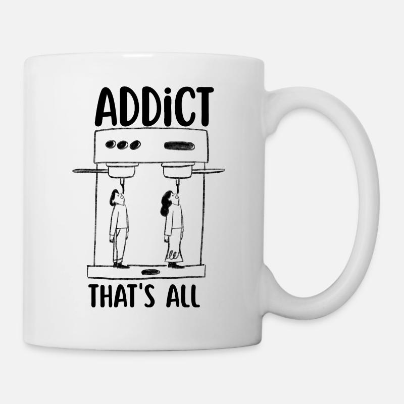 Addict au café  - Mug blanc - blanc