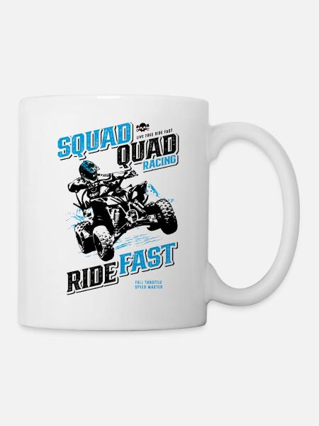 Quad Racing Geschwindigkeit - Tasse - Weiß