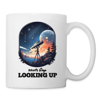 Never Stop Looking Up Espoir et Inspiration - Mug blanc - blanc - Droite