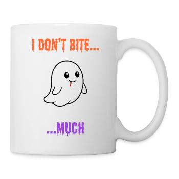 Ich beiße nicht... Viel - Niedlicher Vampirgeist - Tasse - Weiß - Rechts