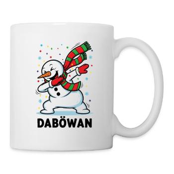 Dabbing Snowman - Tasse - Weiß - Rechts