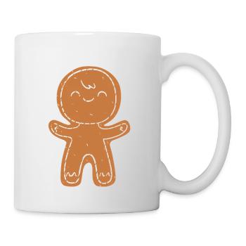 Schwangerschaft Geburt Lebkuchen Weihnachten - Tasse - Weiß - Rechts
