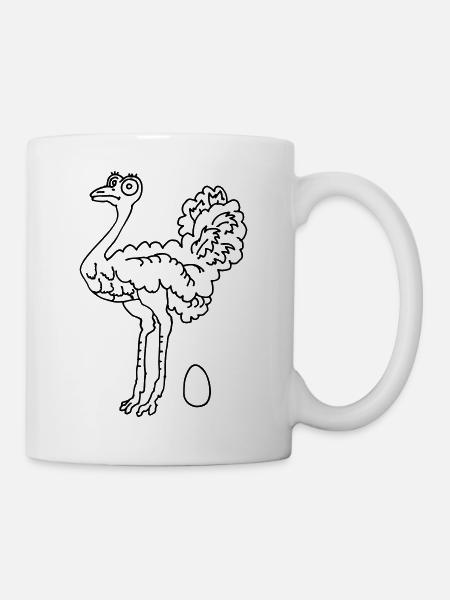 Ostrich - Mug - white