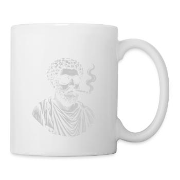 Marcus Aurelius Klassischer Philosoph Porträt - Tasse - Weiß - Rechts