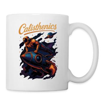 Calisthenics Astronaut Push-ups Rocket Gift - Mug - white - Right