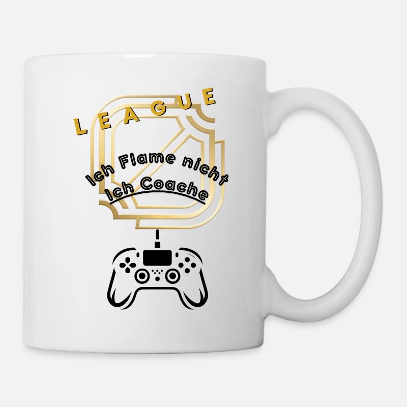 Ich flame nicht ich Coache - Tasse - Weiß