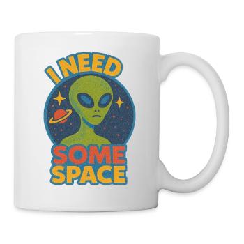 J’ai besoin d’un t-shirt extraterrestre - Mug blanc - blanc - Droite