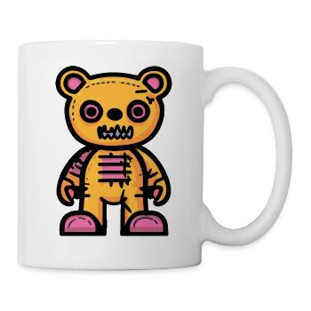 Bear Halloween Comic Teddy Bear - Mug - white - Right