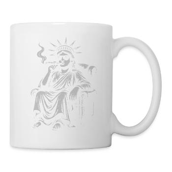 Liberty Smoke Icon - Parodie auf die Rebellen - Tasse - Weiß - Rechts