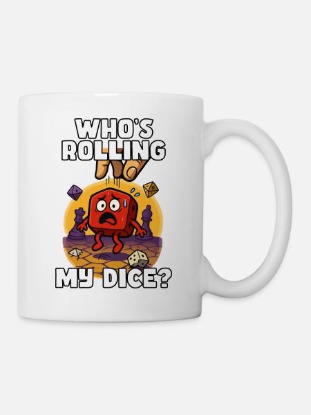 Wer würfelt? - Tasse - Weiß