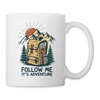 Adventure Mountain Rucksack - Tasse - Weiß - Rechts
