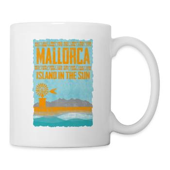 Mallorca Insel im Sonnenschein - Tasse - Weiß - Rechts