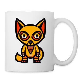 Fox Halloween Comic Funny - Mug - white - Right