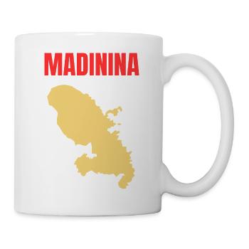 Madinina Martinique map t-shirt - Mug - white - Right