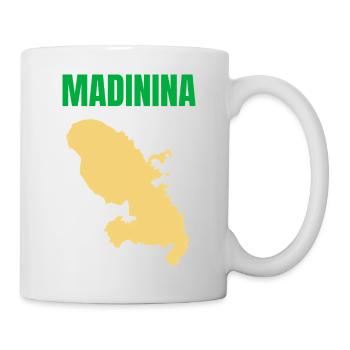 Madinina Martinique map t-shirt - Mug - white - Right