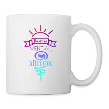 Positive mentale Einstellung - Tasse - Weiß - Rechts
