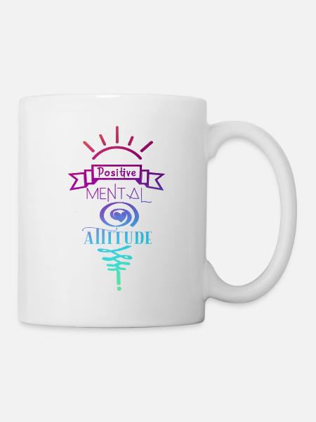 Positive mentale Einstellung - Tasse - Weiß