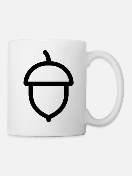Eiche - Tasse - Weiß