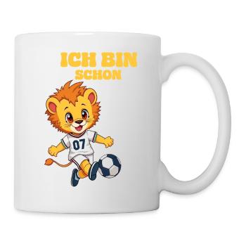 Design your own lion football - Mug - white - Right