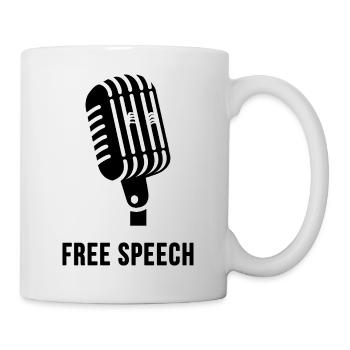 Free Speech  - Tasse - Weiß - Rechts
