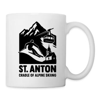 St Anton Skiing - Mug - white - Right