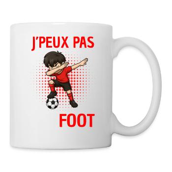 I can't I have football – Humorous football T-shirt - Mug - white - Right