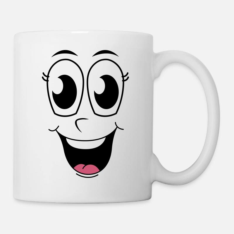 Happy Face  - Mug - white