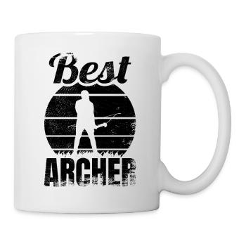 Bester Bogensportler - Tasse - Weiß - Rechts