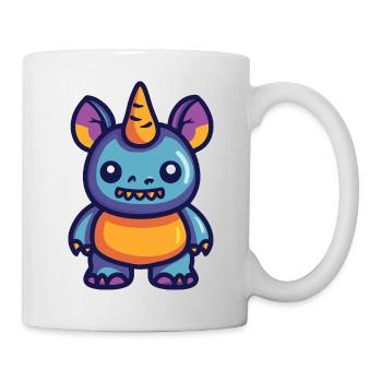 Nashorn Halloween Zombie - Tasse - Weiß - Rechts
