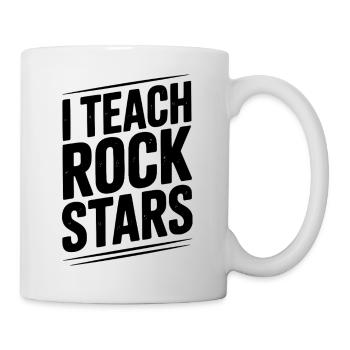J’enseigne aux rock stars - Mug blanc - blanc - Droite