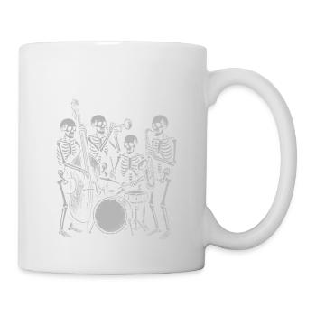 Halloween Vibes party  Skeleton Band - Mug - white - Right