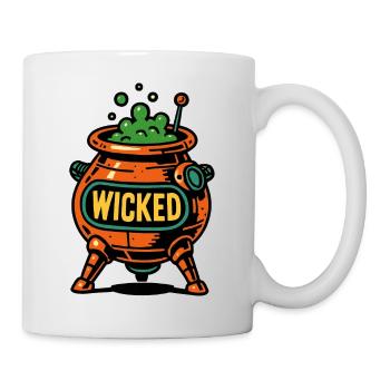 marmite de sorcière Halloween - Mug blanc - blanc - Droite