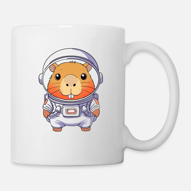 Capybara Astronaute - Mug blanc - blanc