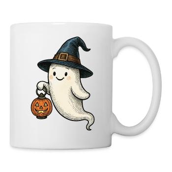 Mignon fantôme d’Halloween pour les enfants - Mug blanc - blanc - Droite