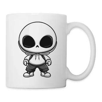 Zombie Halloween Skeleton Comic - Mug - white - Right