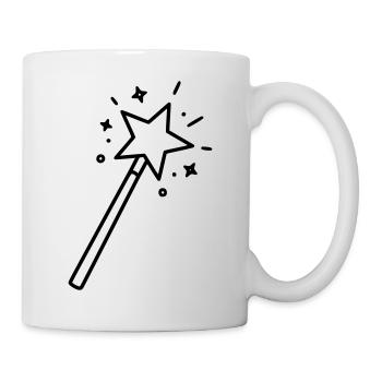 Minimalist Wand Star Magic Line Art - Mug - white - Right