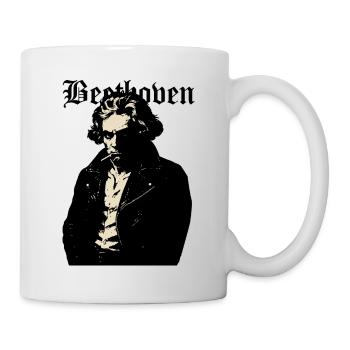 Rebel Noir Beethoven Porträt - Tasse - Weiß - Rechts