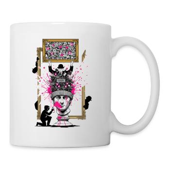 PopCollage Head Sculpture - Mug - white - Right