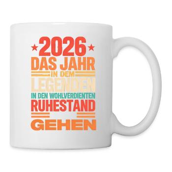 2026 Legend Retirement – Pensioner Pensioner Geschen - Mug - white - Right