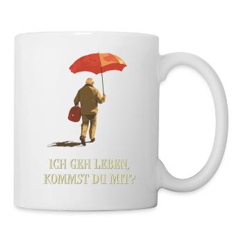 Je vais vivre, veux-tu venir avec moi ? - Mug blanc - blanc - Droite