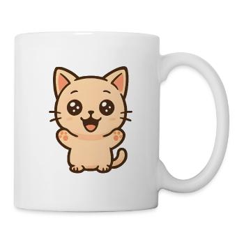 Kitten Kawaii Hug - Mug - white - Right
