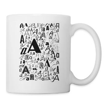 Typo A - Conception de lettres pour les amateurs de polices de caractères - Mug blanc - blanc - Droite
